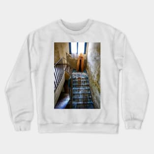 witch, mystery, abandoned, ruin, monastery Crewneck Sweatshirt